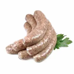 Siebenbürger Bratwurst frisch<br/><span class="blackbold">Schweinefleisch aus Deutschland</span>