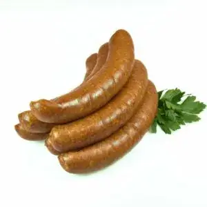 Siebenbürger Bratwurst geräuchert<br/><span class="blackbold">Schweinefleisch aus Deutschland</span>